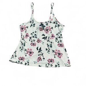 Nanette Lepore White Floral Cami Size Small Tank
